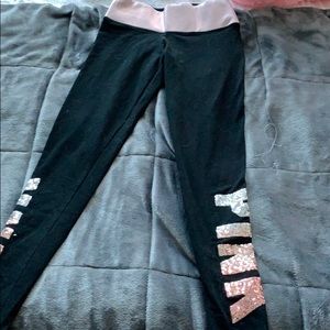 Pink Sequenced Leggings